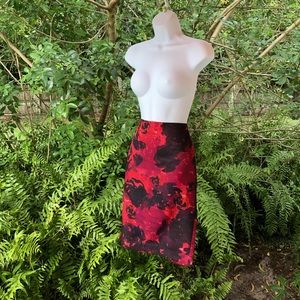 DOUBLE WEAVE ANN TAYLOR RED BLACK